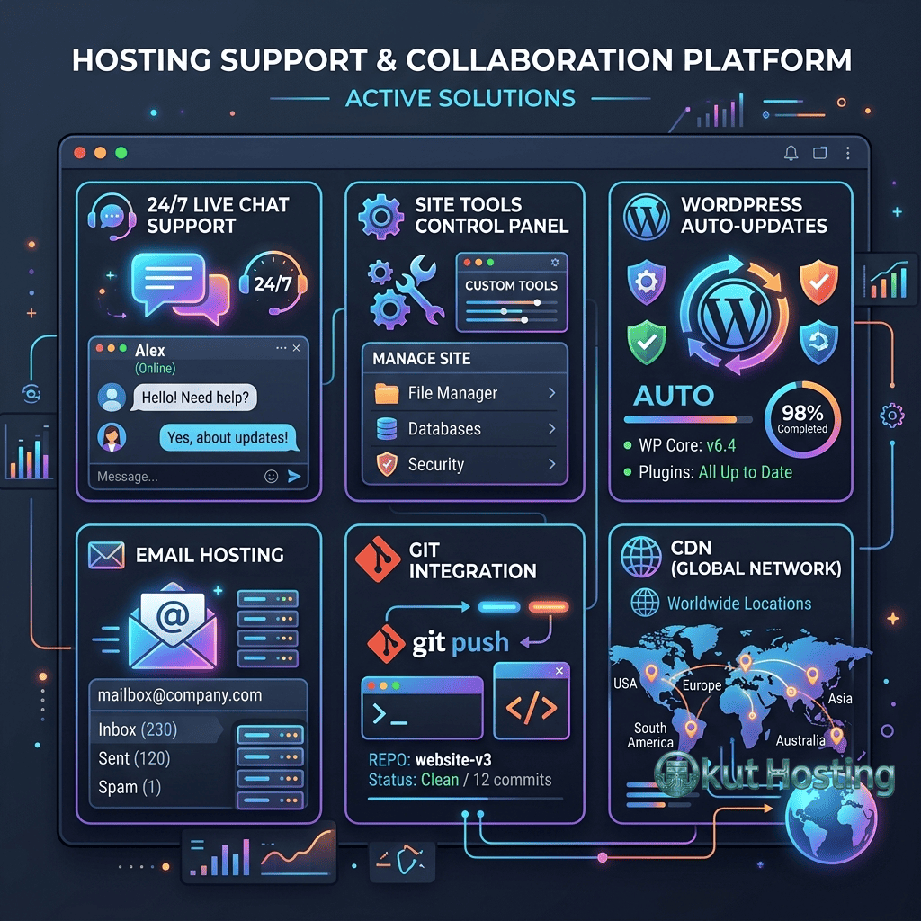 SiteGround hosting support and tools